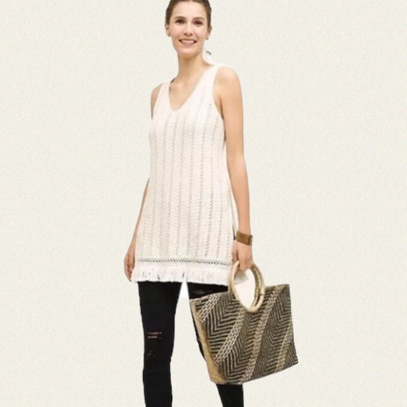 Knitted & Knotted Tunic Tank - Picture 1 of 5